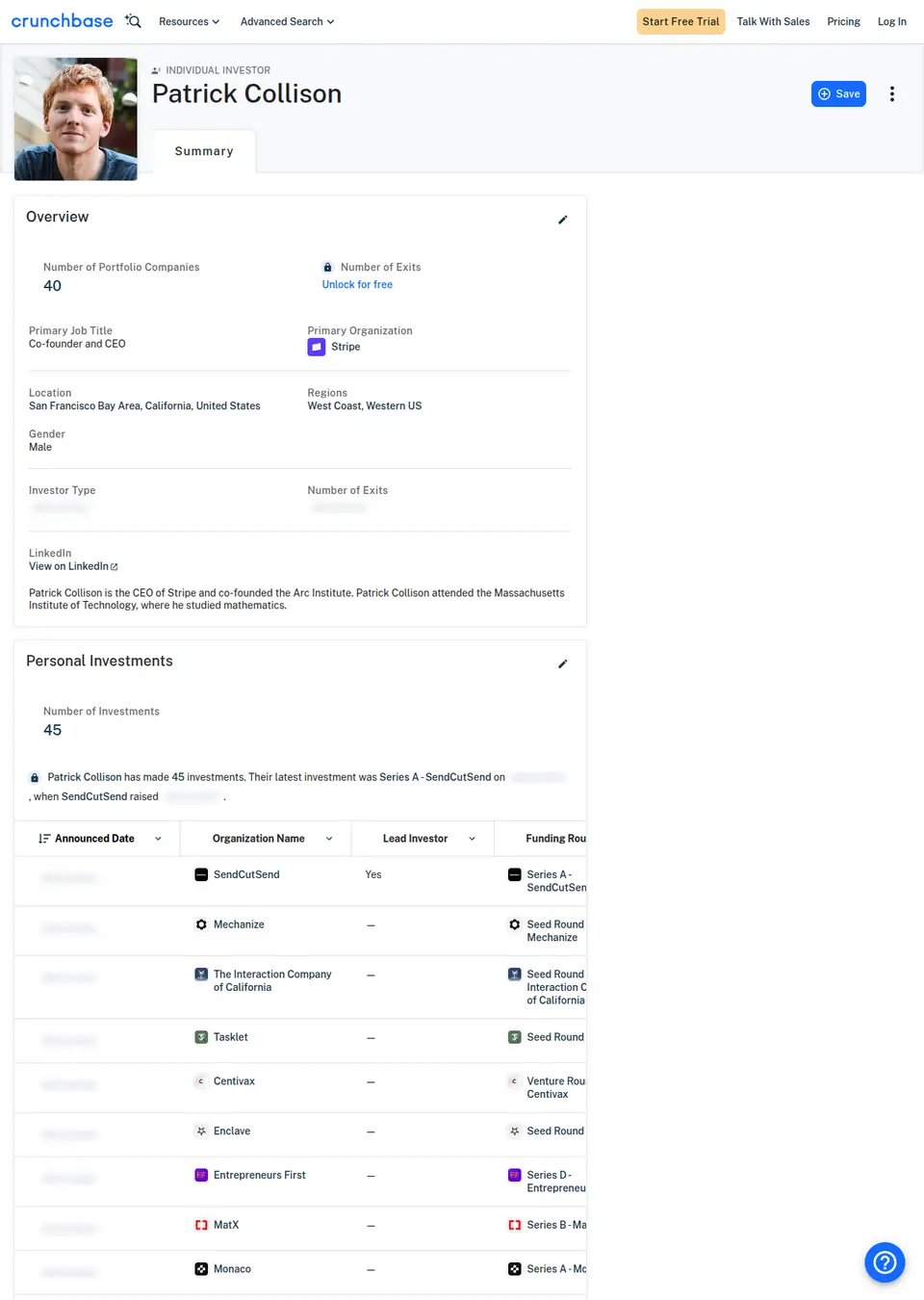 Person source page
