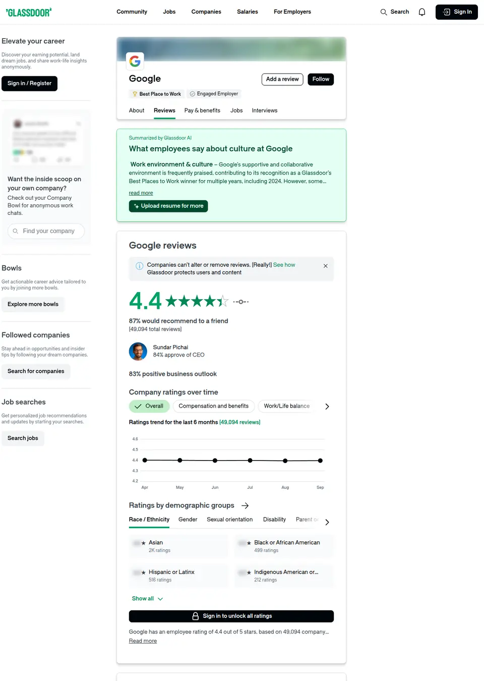 Company source page